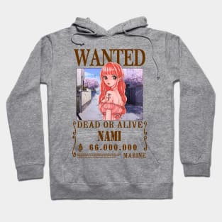 Nami One Piece Wanted Hoodie